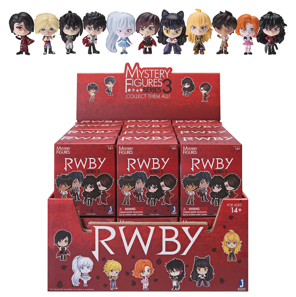 Rwby Series 3 Blind Mystery Box Display 24 Pc Figures 