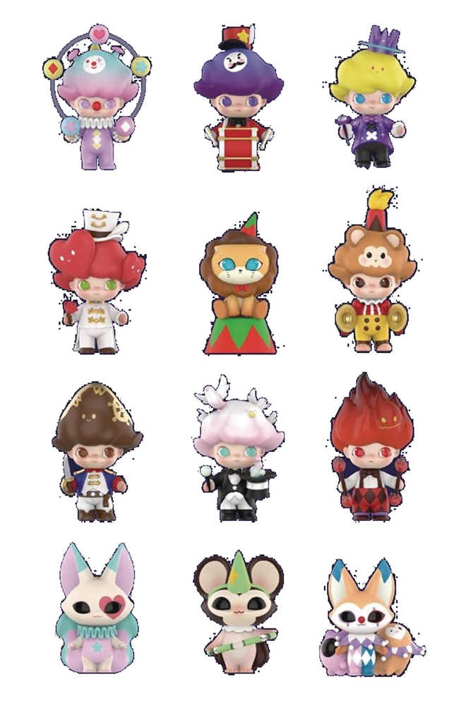 Pop Mart Dimoo Midnight Circus 12 Pc Figure Blind Mystery Box Display 