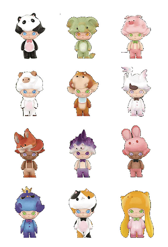 Pop Mart Dimoo World Animals 12 Pc Figure Blind Mystery Box Display 