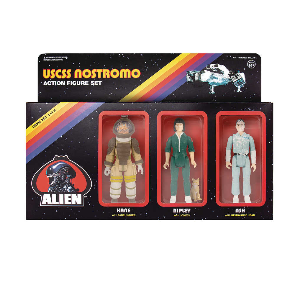 Alien Reaction Figures Action Figure 3 Pk Pack A  