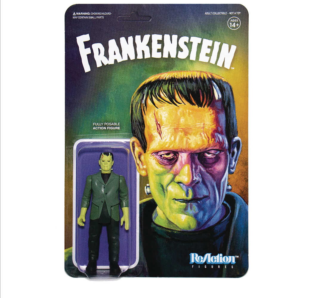 Universal Monsters Wv 2 Frankenstein Reaction Figure  