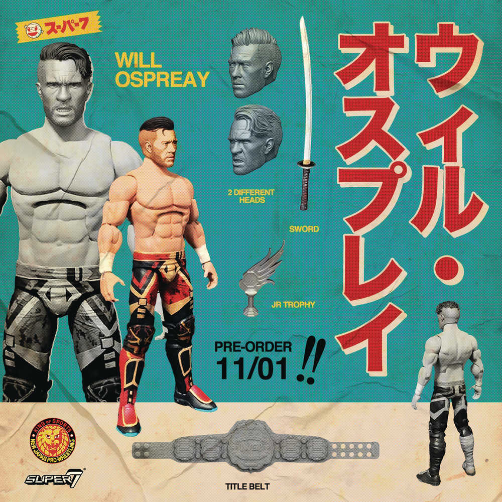 New Japan Pro Wrestling Ultimates Wave 1 Will Ospreay Action Figure (Ne