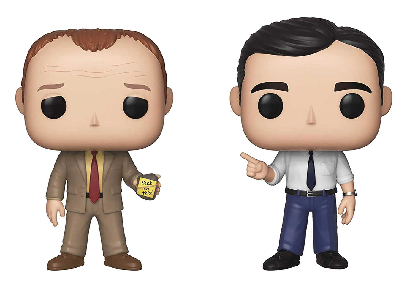 Pop TV The Office Toby vs Michael Vinyl Figure 2 Pk 