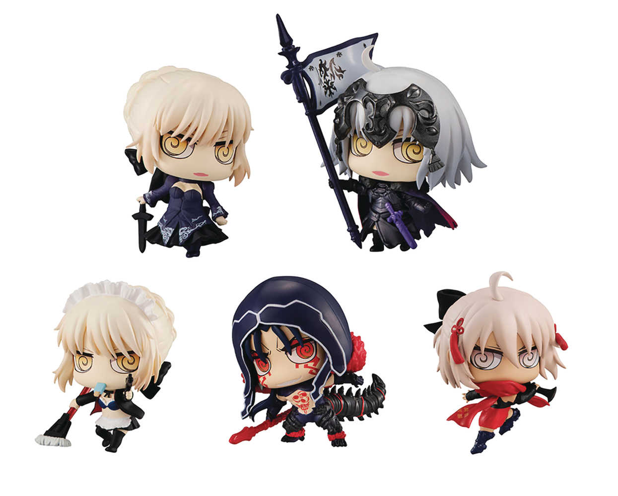 Fate Grand Order No 3 Petit Chara Chimimega 6 Pc Blind Mystery Box Display 