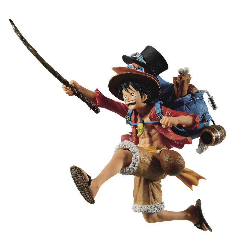 One Piece Three Brothers Monkey D Luffy Figure 