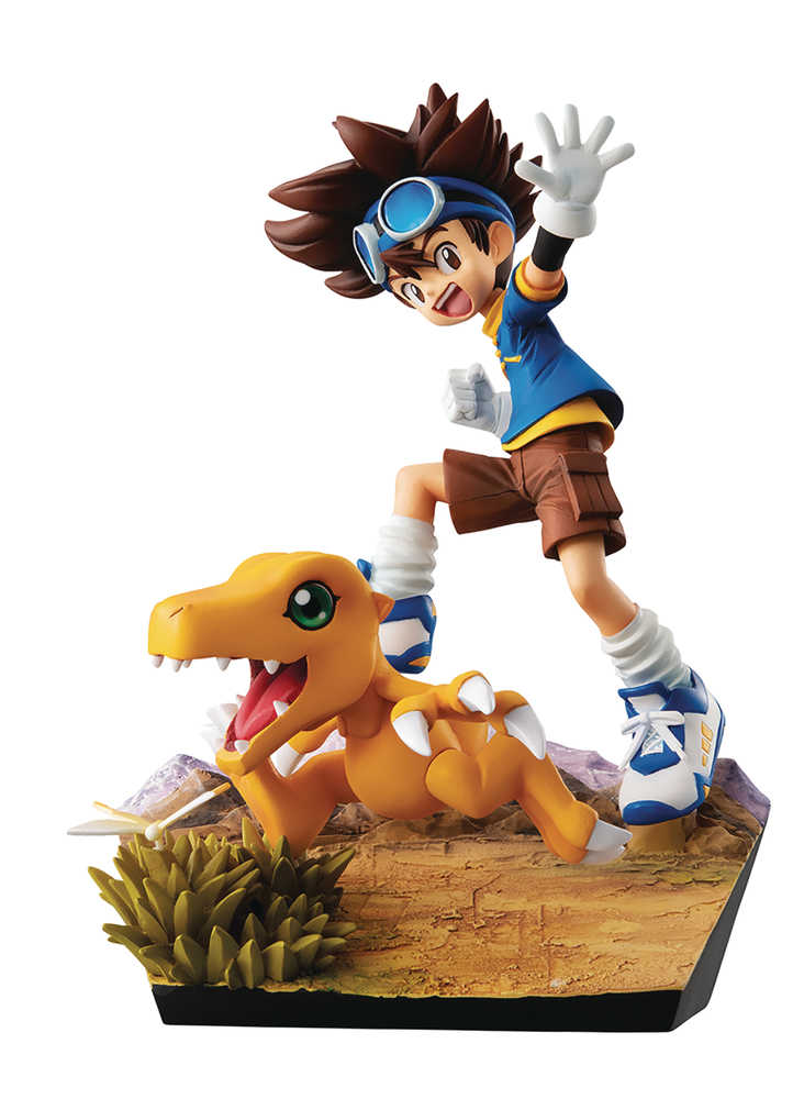 Gem Ser Digimon Adventure Tai & Augumon 20 Th Ann PVC Statue 