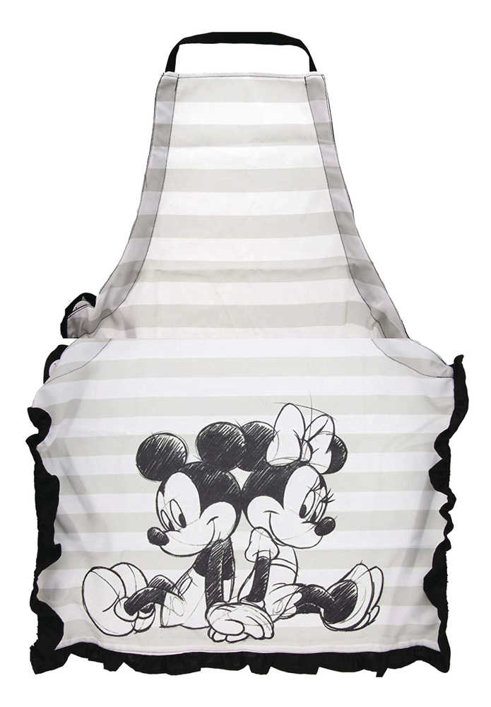 Disney Mickey & Minnie Sketch Art Ruffled Apron 