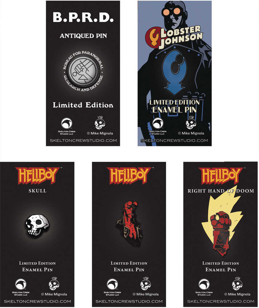 Hellboy Limited Edition Enamel Pin 10 Pc Assortment 