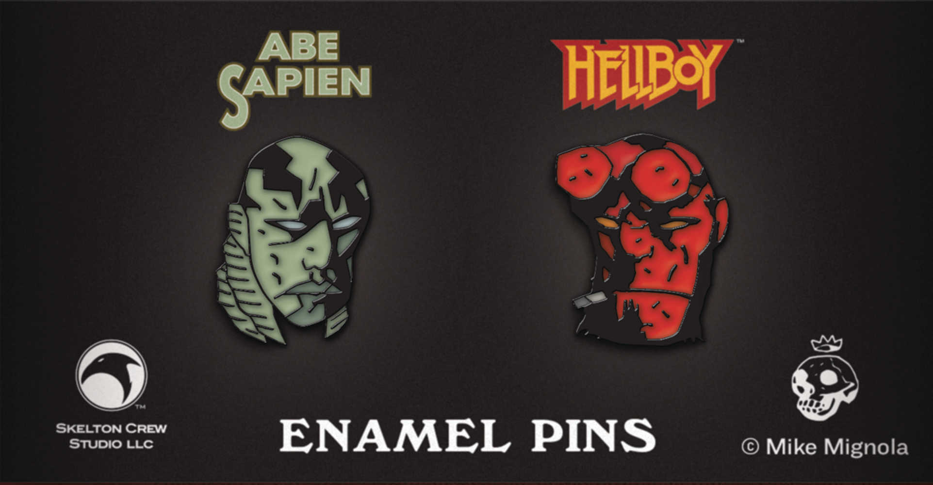 Hellboy Hellboy & Abe Sapien 2 Pk Limited Edition Enamel Pin 4 Pc Assortment