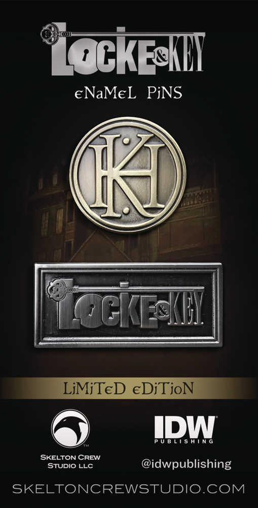 Locke & Key Limited Edition Enamel Pin 4 Pc Assortment 