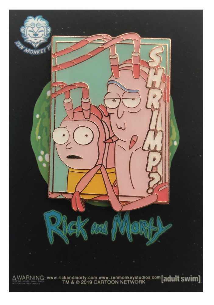 Rick And Morty Pastel Shrimp Rick And Morty Pin 