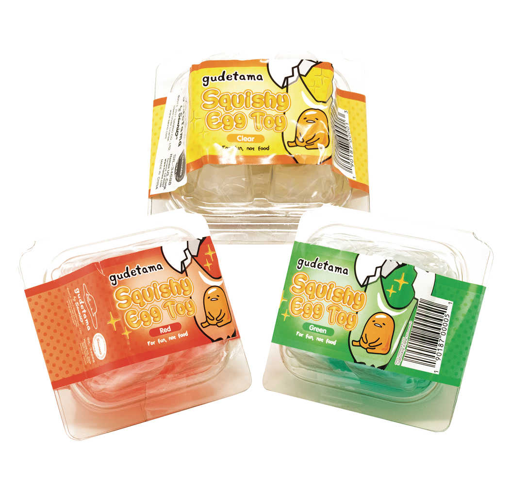 Sanrio Gudetama Egg Squishy 12 Pc Pdq Ds 