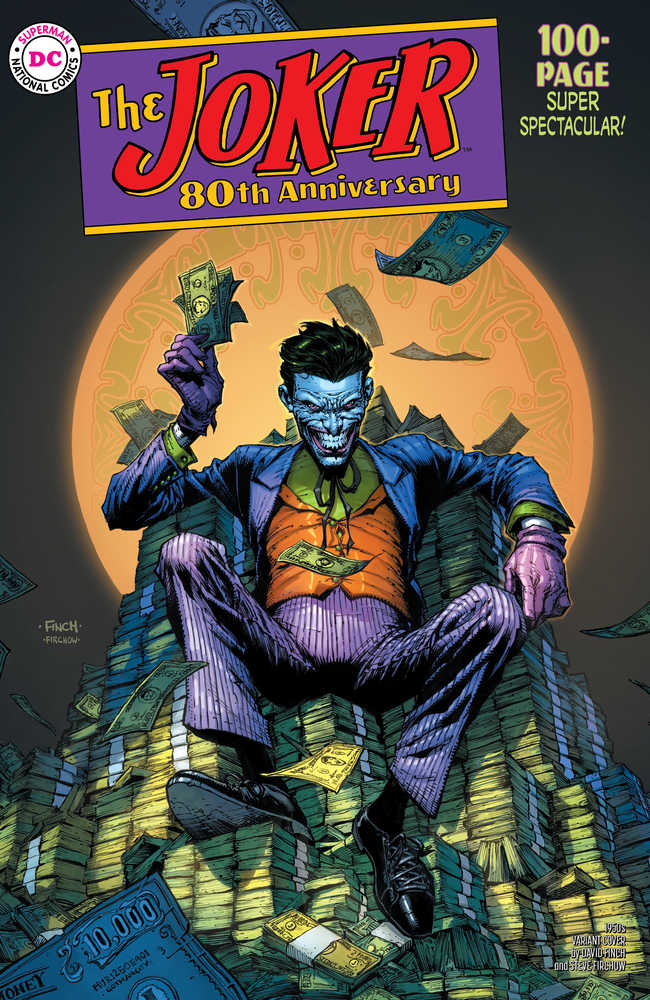 Joker 80 Th Anniv 100 Page Super Spect #1 1950 S David Finch V