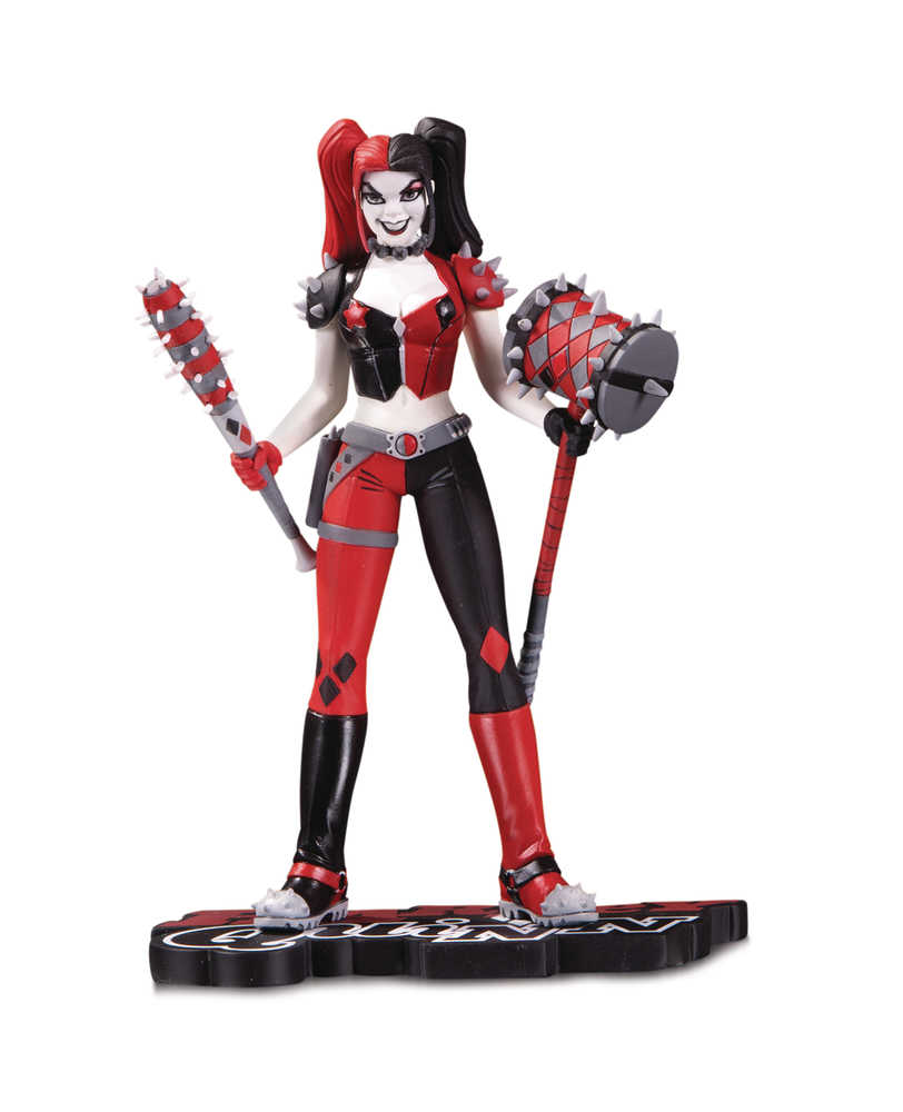 Harley Quinn Red White & Black Statue By Amanda Conner Statu