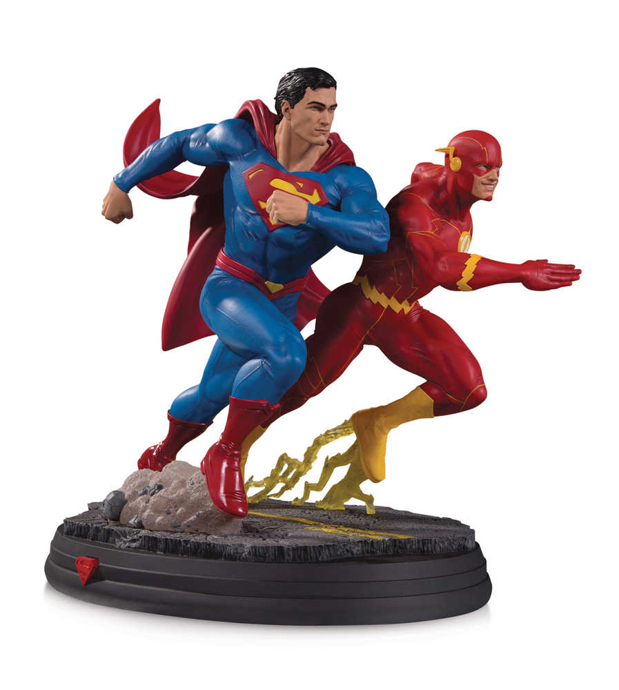 DC Gallery Superman vs Flash Racing Statue 2nd Edition