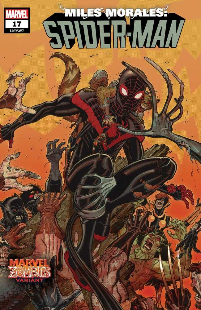 Miles Morales Spider-Man #17 Bradshaw Marvel Zombies Variant Out