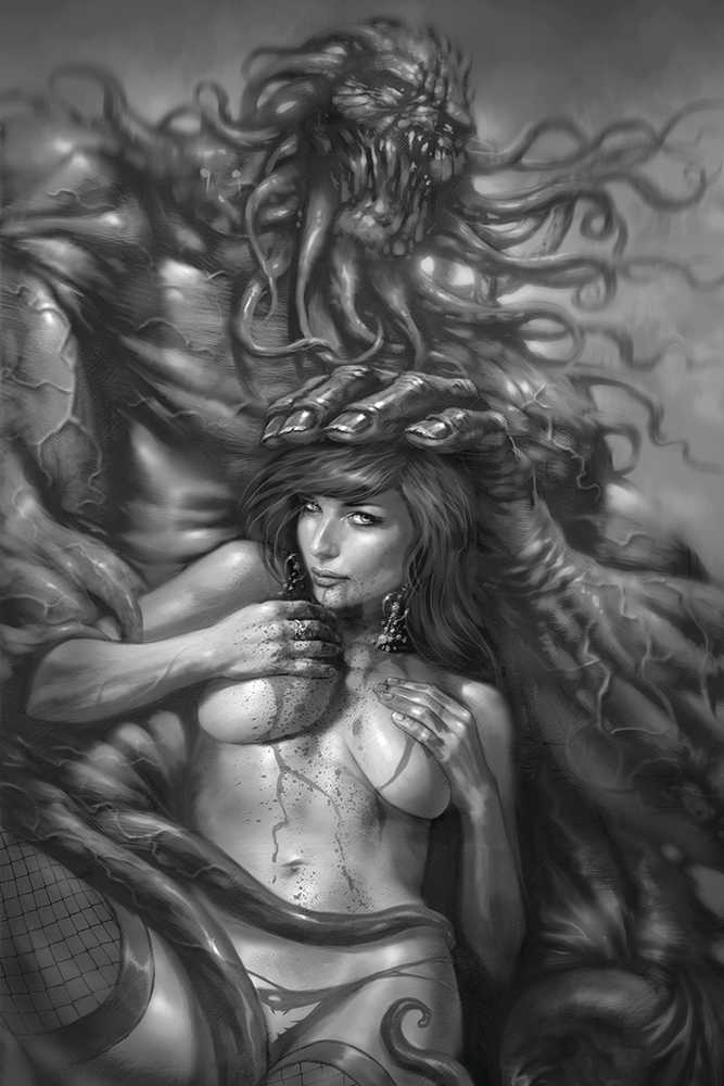 Vampirella #10 50 Copy Parrillo Virgin Black & White Variant Edition