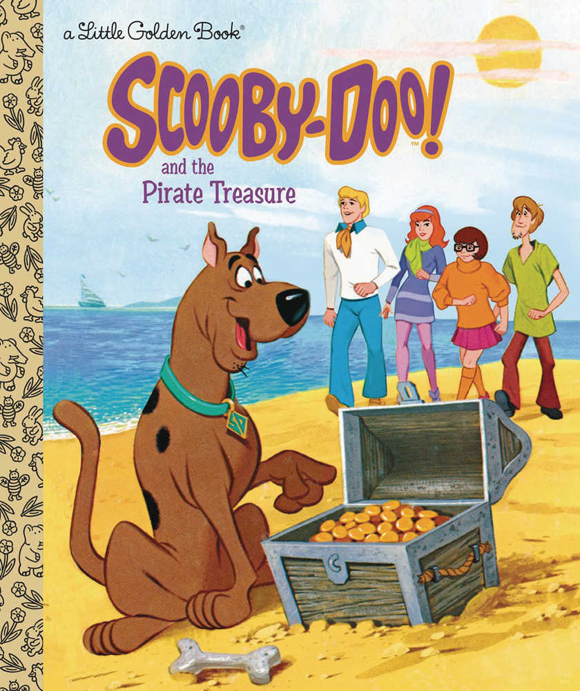 Scooby Doo & Pirate Treasure Little Golden Book Hardcover 