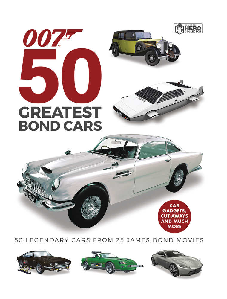James Bond 50 Greatest Bond Cars Hardcover 