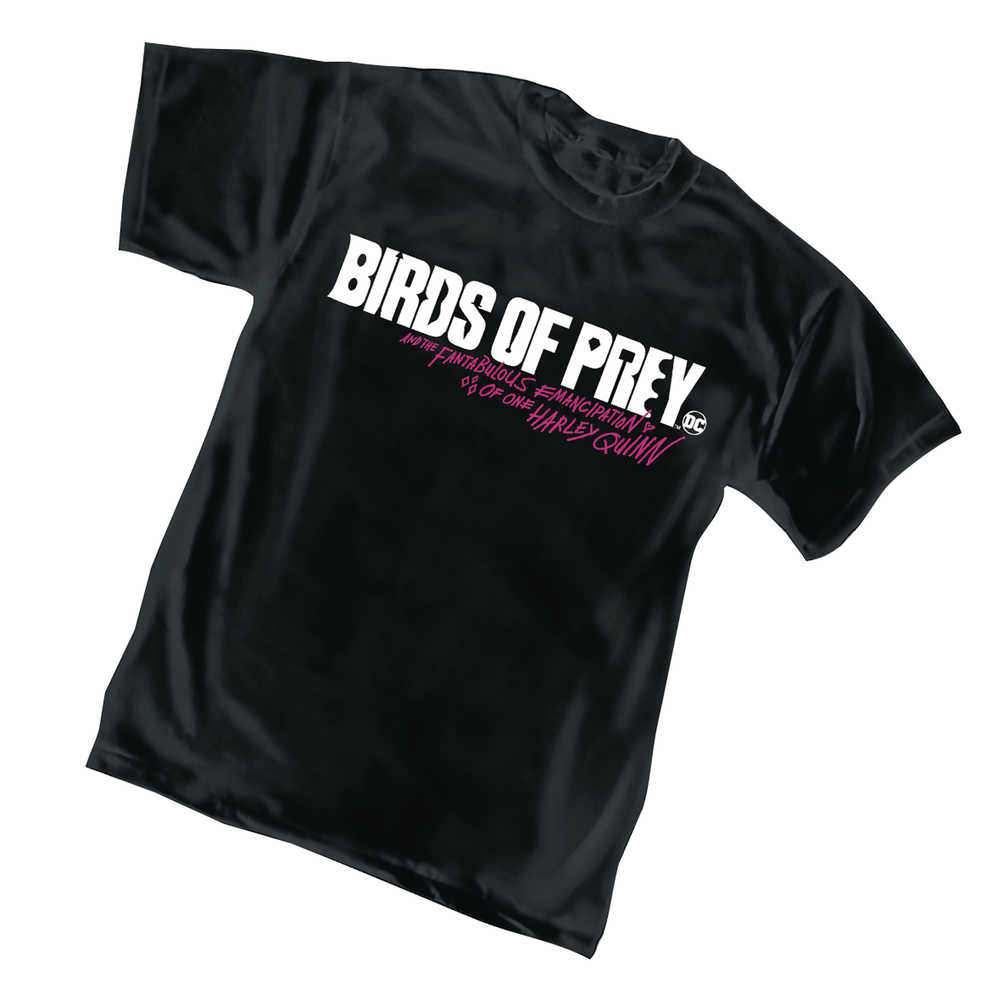 DC Birds Of Prey Logo T-Shirt LG 