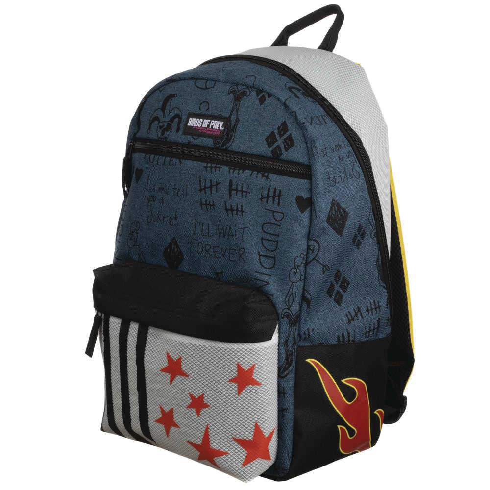 Birds Of Prey Harley Quinn Faux Denim Ripstock Backpack 