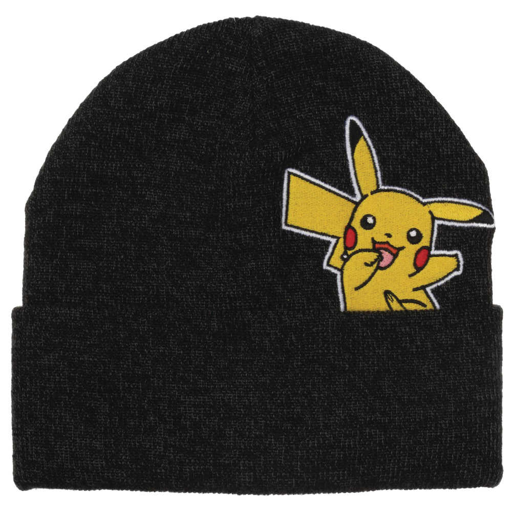 Pokemon Pikachu Embroidered Peak A Boo Beanie 
