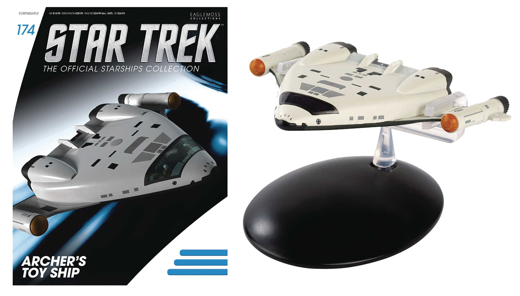 Star Trek Starships Figure Mag #174 Archer Toy Ship 