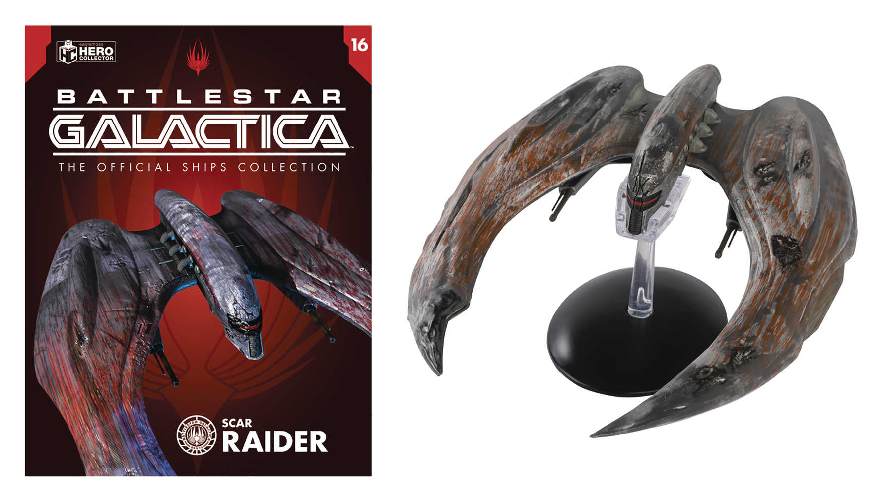 Battlestar Galactica Ships Mag #16 Cylon Raider (Scar) 