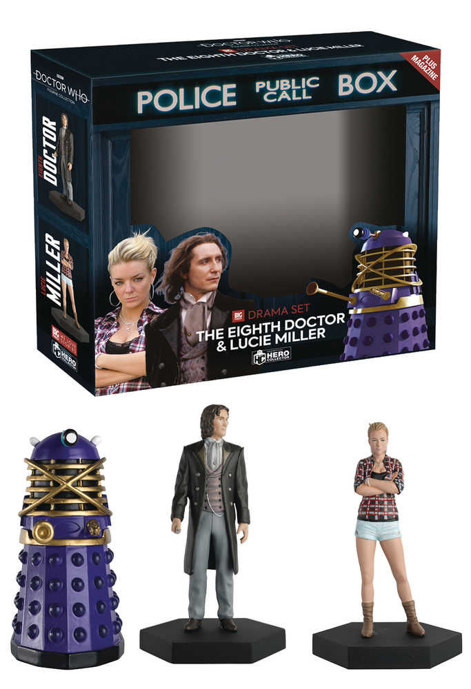 Doctor Who Figure Collector's Companion Set #9 8 Th Doctor Lucie Miller