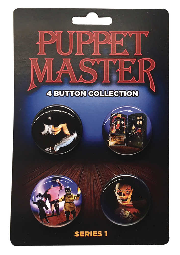 Puppet Master Button Collection Ser1 4 Pk  
