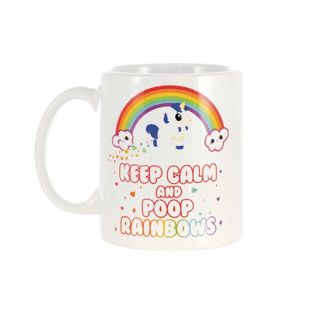 Glitter Galaxy Keep Calm Unicorn Mug 