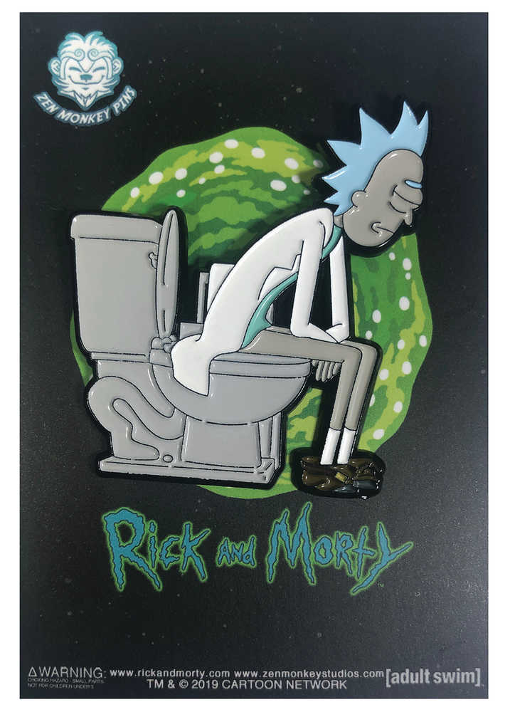 Rick And Morty Rick On Throne Pin 