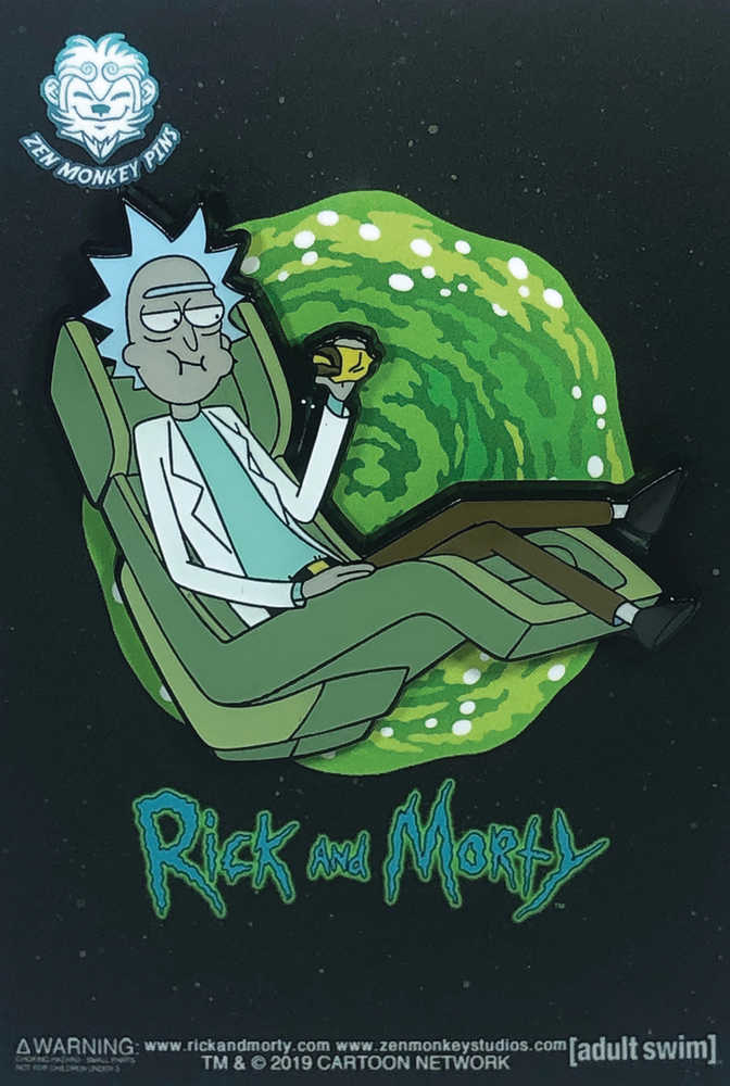 Rick And Morty Floating Rick Chair Pin 