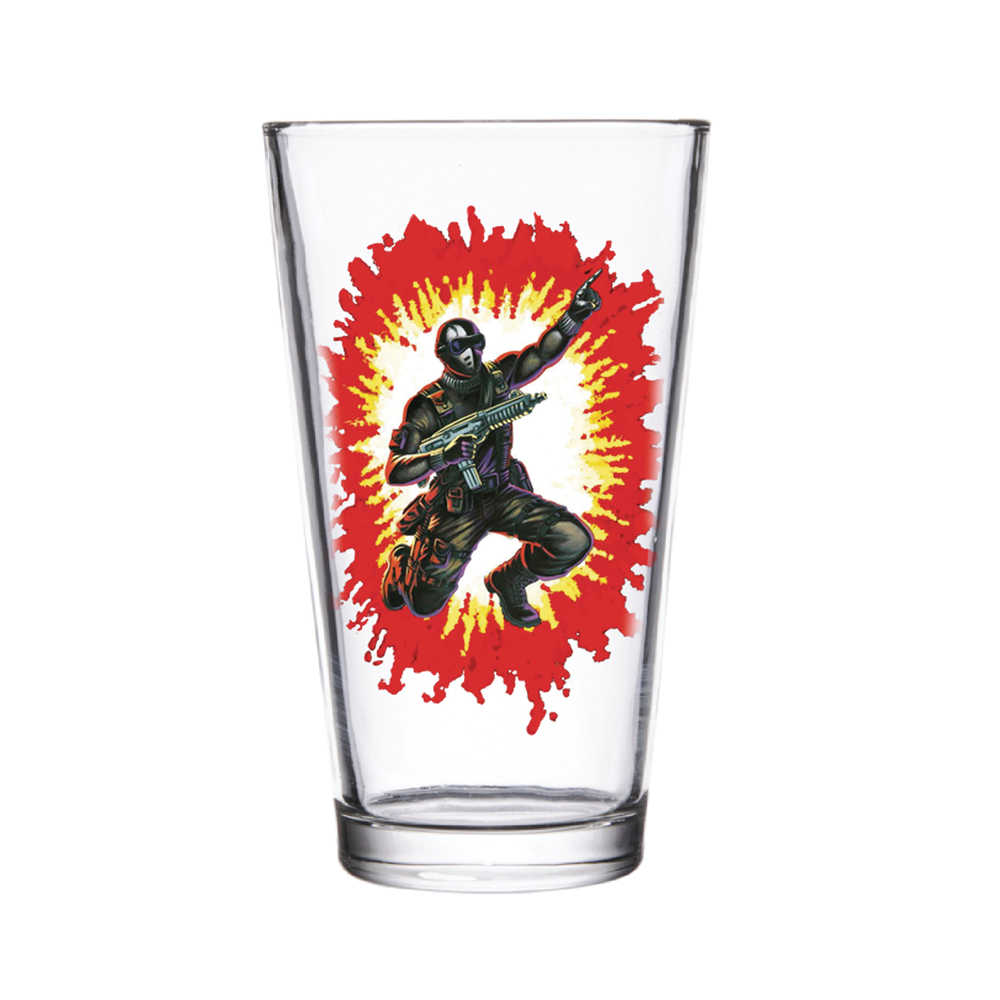 Super 7 G.I. Joe Snake Eyes Pint Glass 