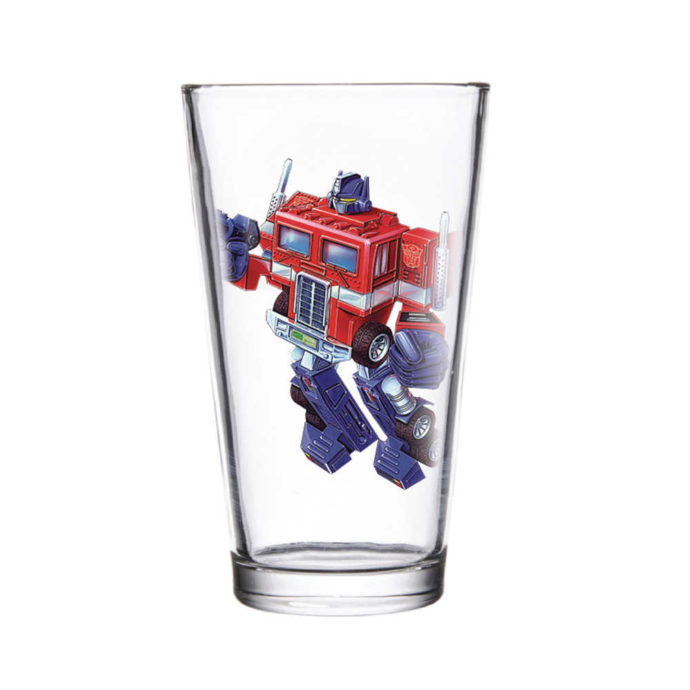 Super 7 Transformers Optimus Prime Pint Glass 