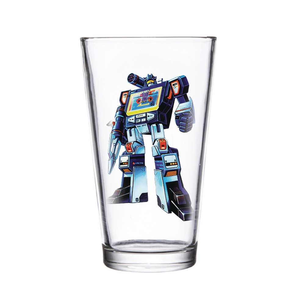 Super 7 Transformers Soundwave Pint Glass 