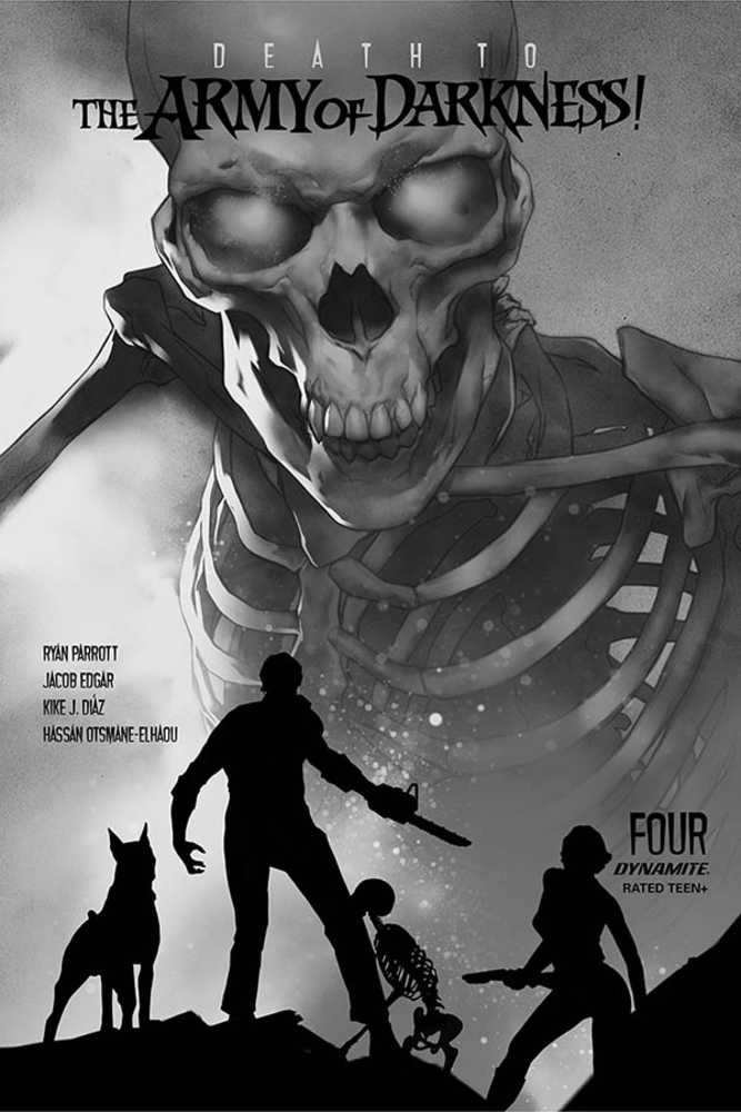 Death To Army Of Darkness #4 30 Copy Oliver Black & White Variant Edition