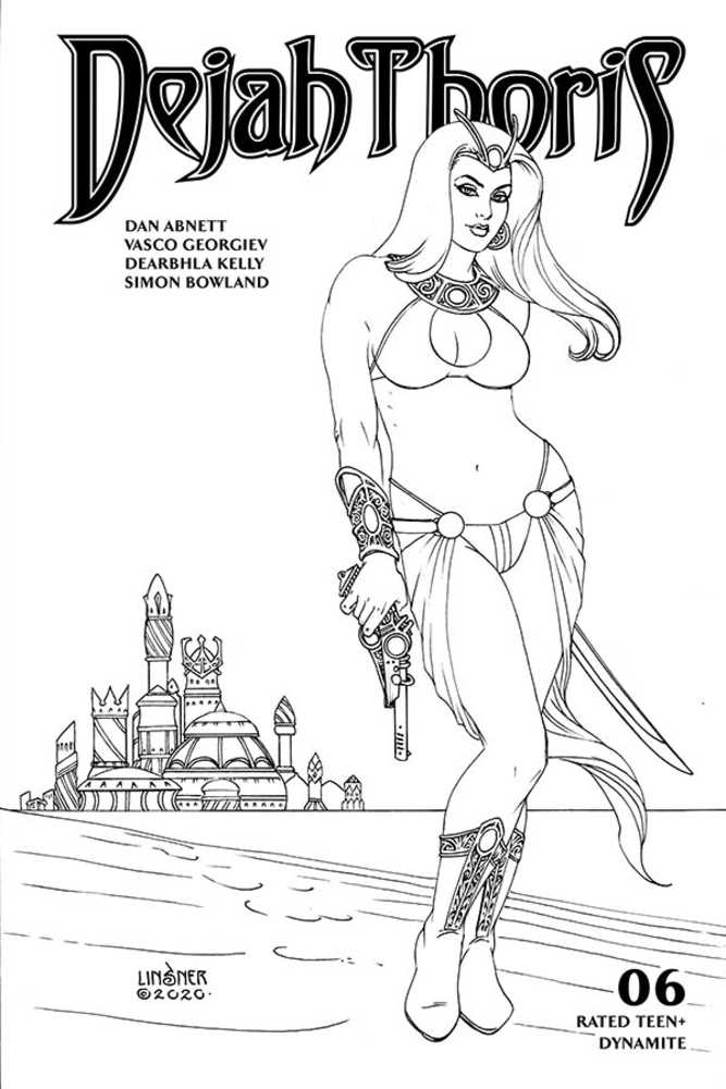 Dejah Thoris (2019) #6 20 Copy Linsner Black & White Variant Edition