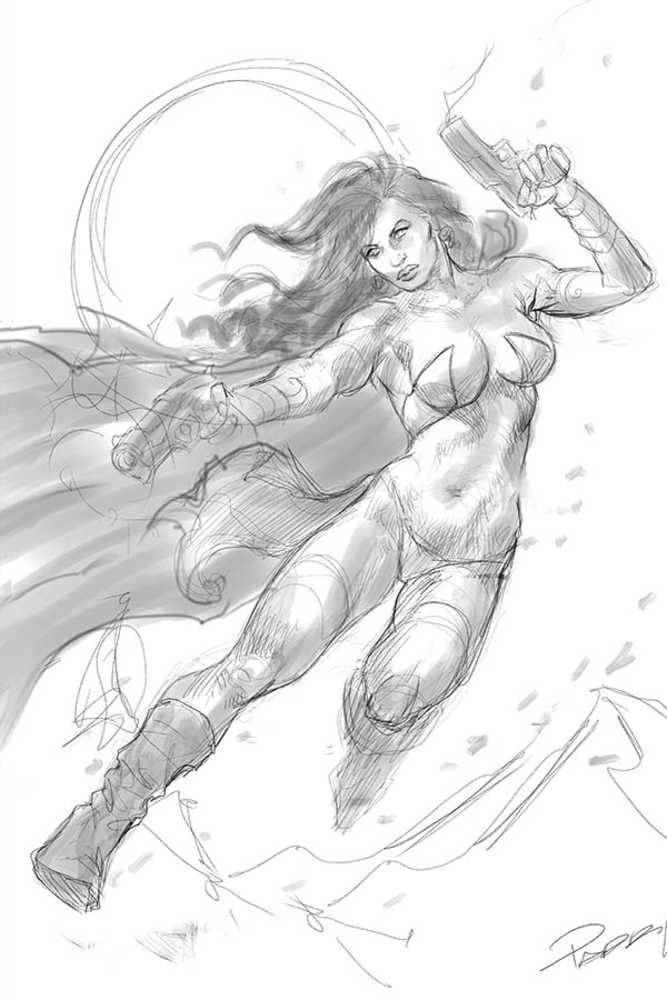 Dejah Thoris (2019) #6 50 Copy Parrillo Black & White Full Art Variant Edition