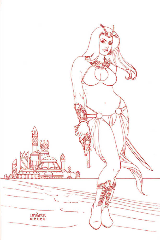 Dejah Thoris (2019) #6 Linsner Rare Limited Martian Red Variant