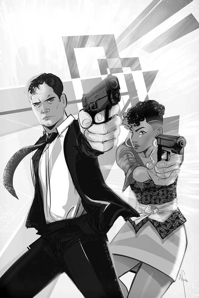 James Bond #6 20 Copy Richardson Black & White Full Art Variant Edition