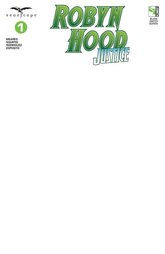Robyn Hood Justice #1 Cover F Blank Sketch