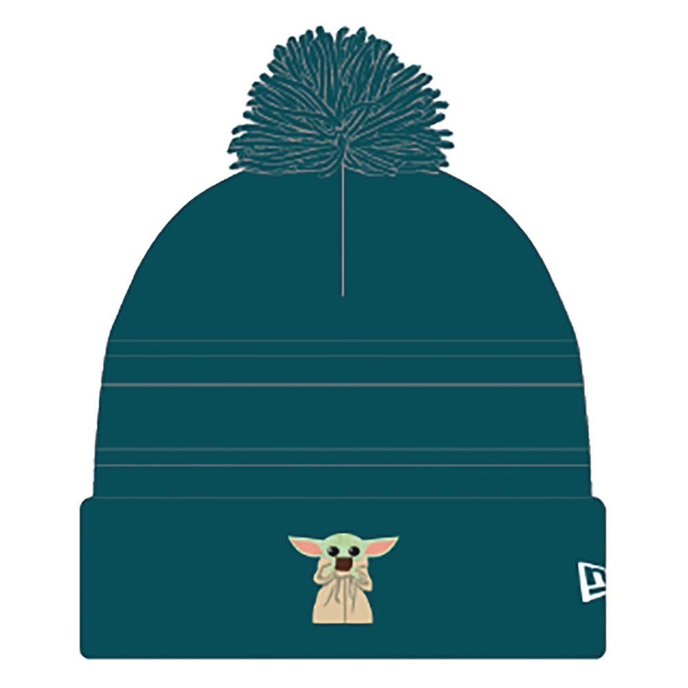 Star Wars Mandalorian Child Previews Exclusive Green Pom Knit Cap 