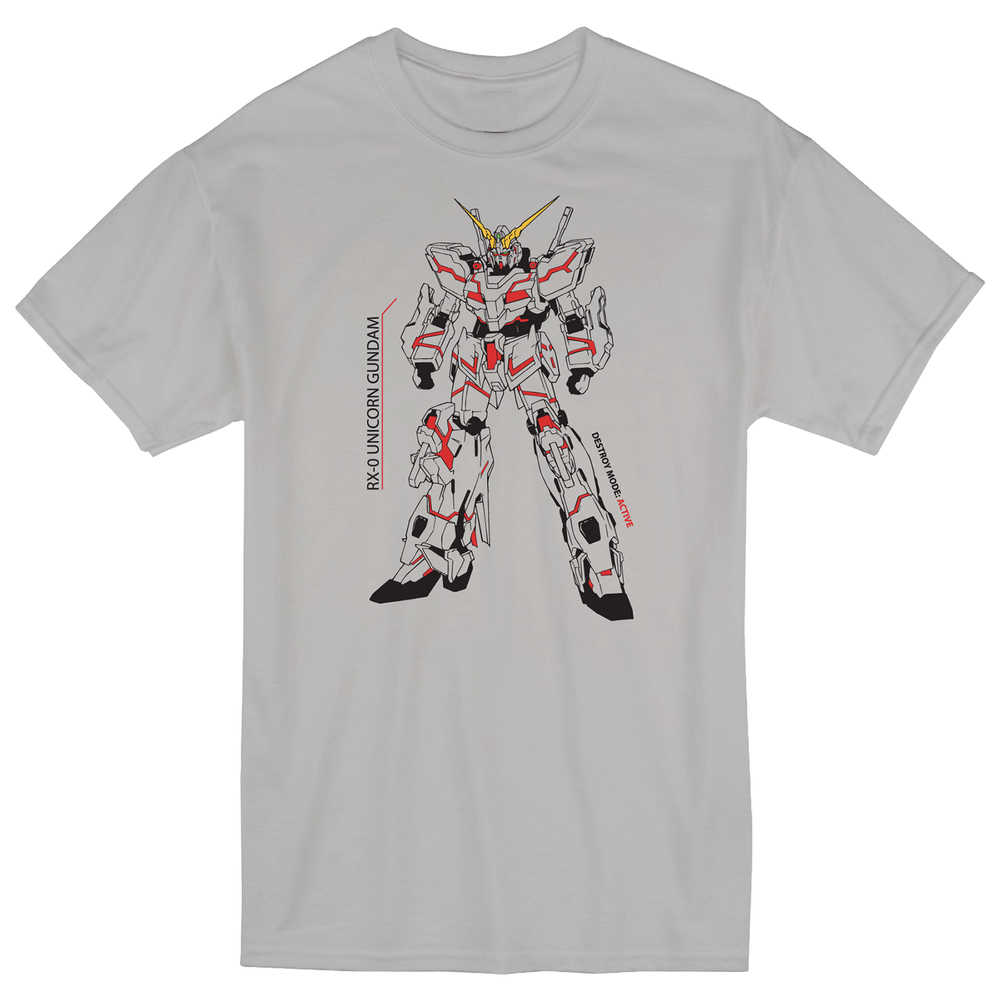 Gundam Uc Unicorn Gundam T-Shirt XXL 