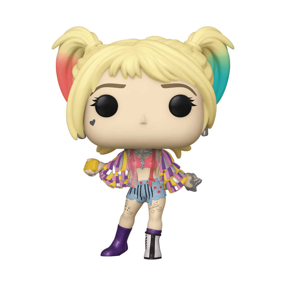 Pop Heroes Birds Of Prey Harley Quinn Caution Tape Vinyl Figure (