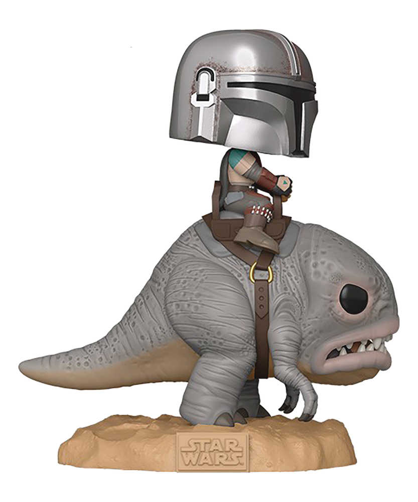 Pop Rides Star Wars Mandalorian Mandalorian On Blurgg Vinyl Figure 