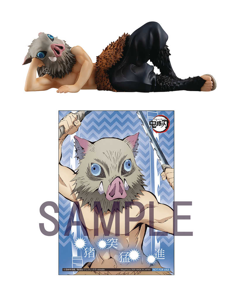 Gem Ser Demon Slayer Kimetsu Inosuke Palm PVC Figure W/Gift 
