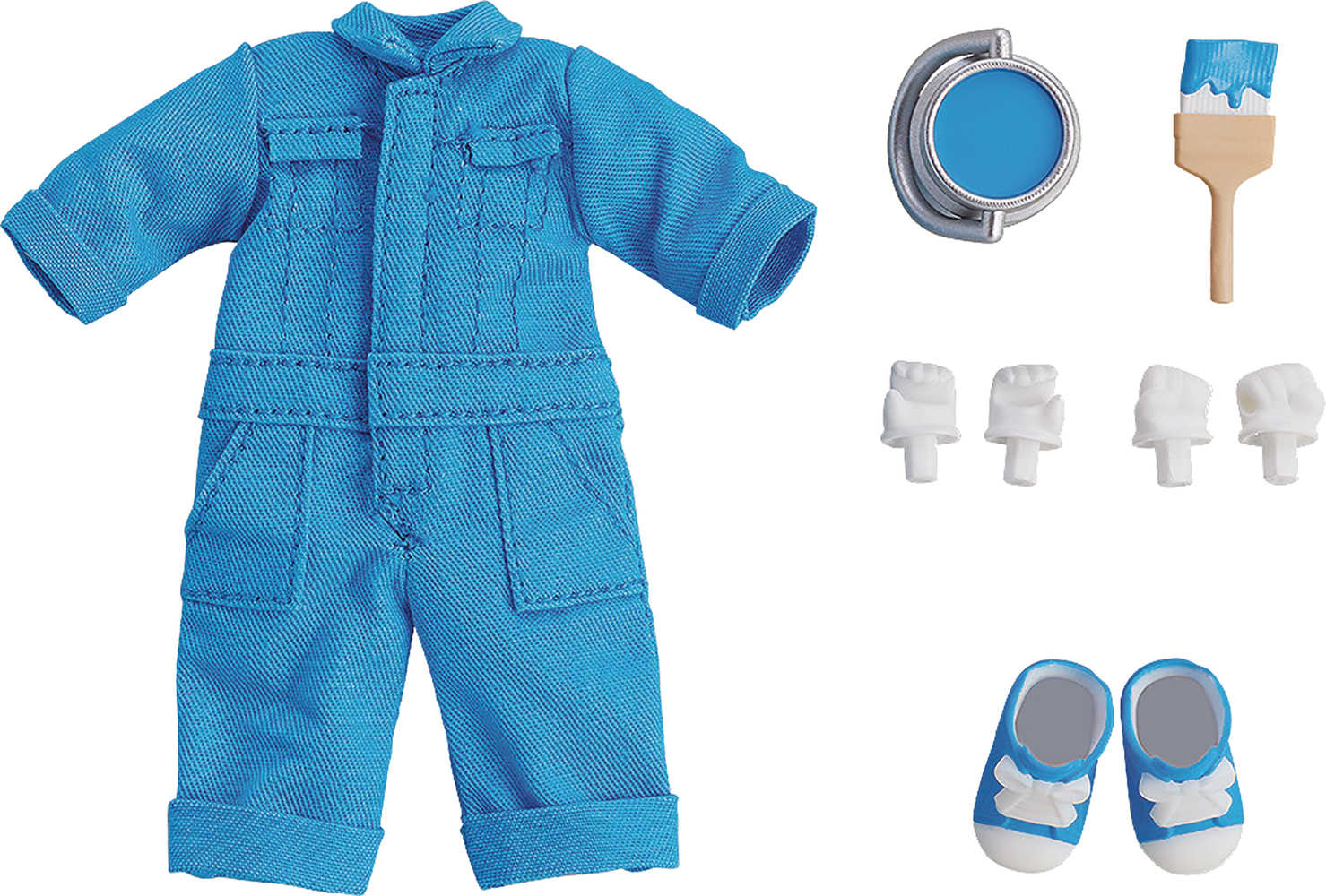 Nendoroid Doll Outfit Set Colorful Overalls Blue Ver 