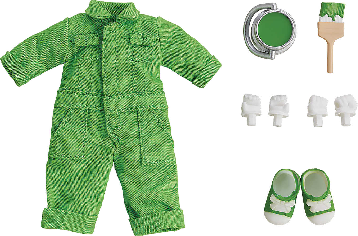Nendoroid Doll Outfit Set Colorful Overalls Lime Green Ver (