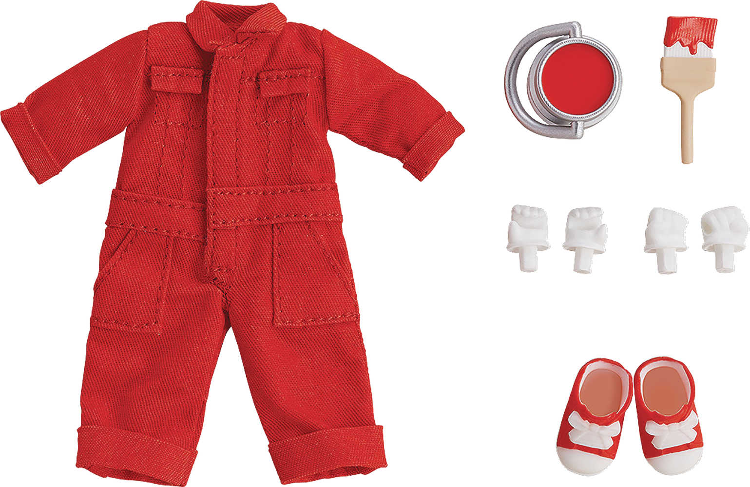 Nendoroid Doll Outfit Set Colorful Overalls Red Ver 